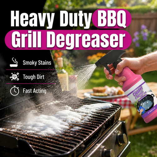 🔥Fast-Acting Heavy-Duty Grill Degreaser Spray🍢💦Cuts through grease, burnt-on grime & carbon buildup fast.
